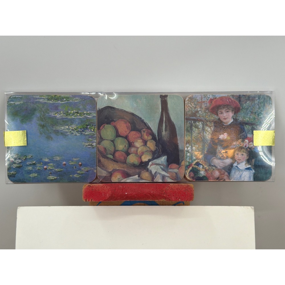 Art Institute of Chicago Impressionist Masterpieces Coaster Set Monet Van Gogh